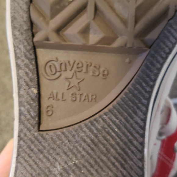 Converse Unisex Red and Blue Star High-Tops - Picture 4 of 7